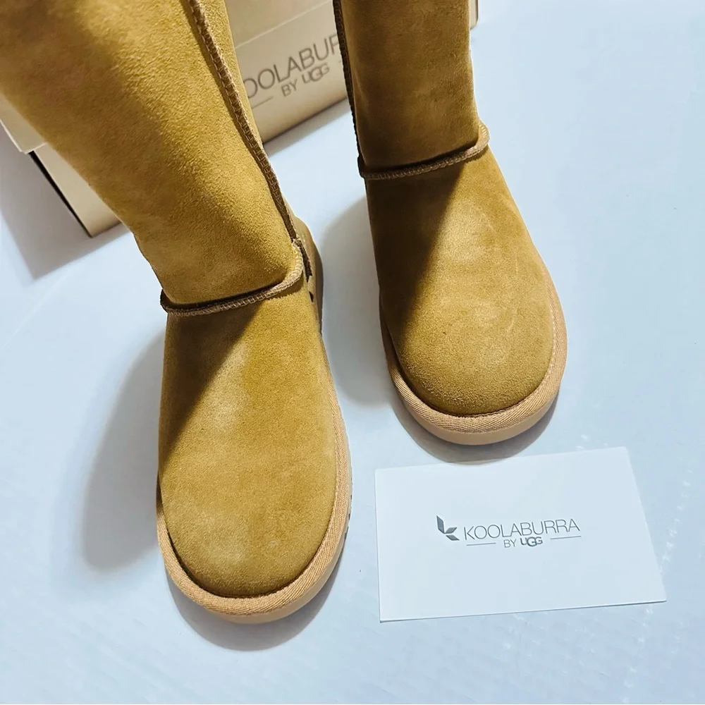 Koolaburra UGG Womens Koola Tall Boot Color Chesnut, Size 5 NEW